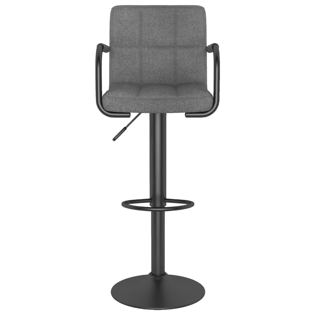 Sgabelli da Bar 2 pz Grigio Chiaro in Tessuto 334635