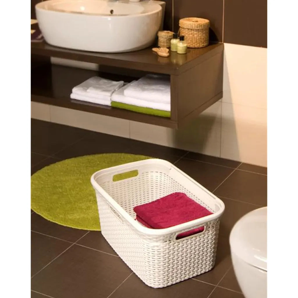 Curver Cesto Portabiancheria Style 45 L Bianco Vintagecod mxl 72046