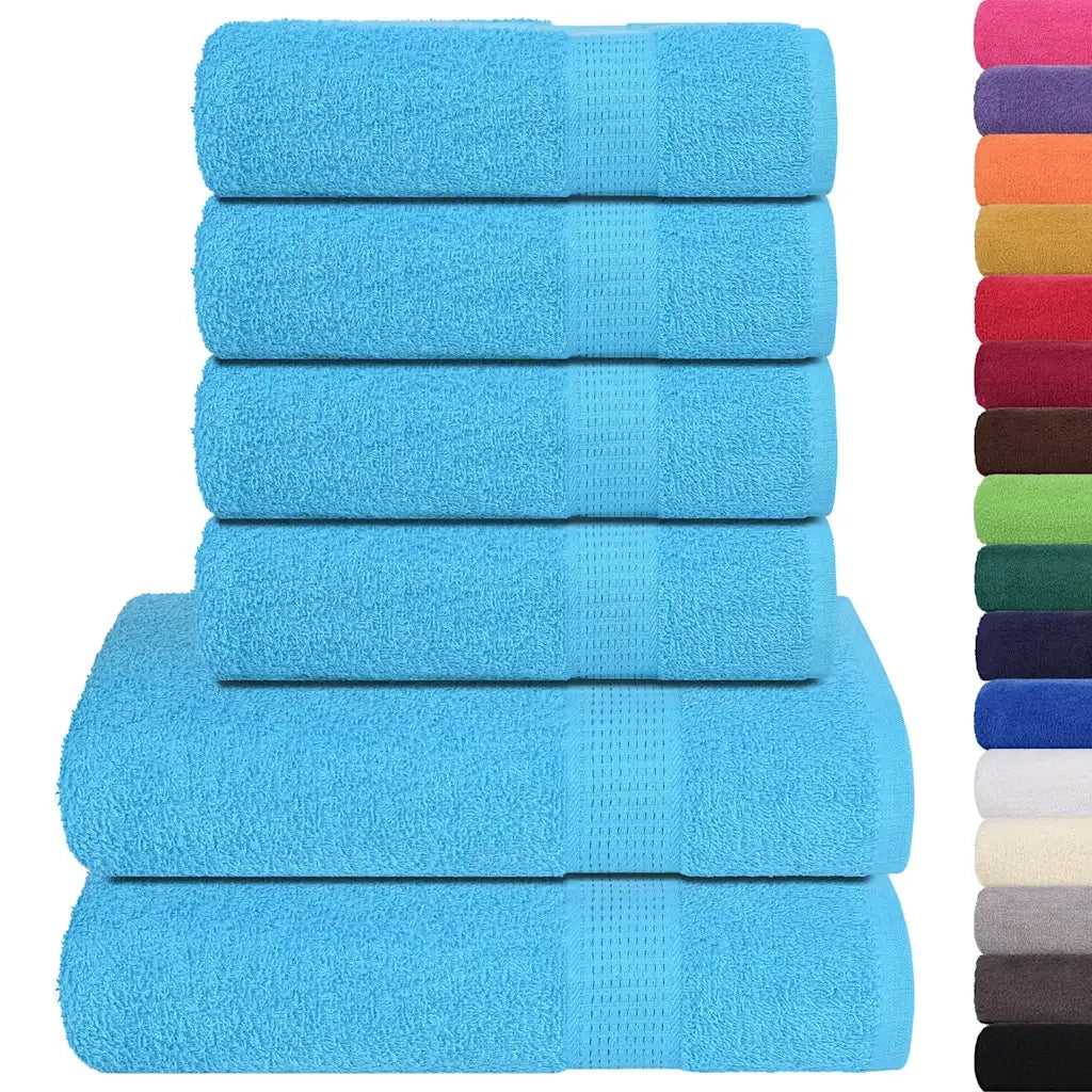 Set di asciugamani 6 pezzi FROGN Turchese 360 g/m² 137091