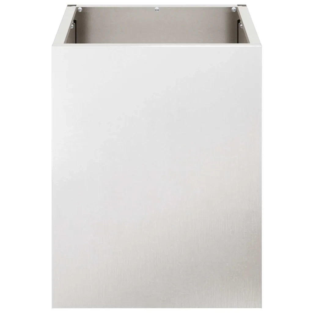 Vaso da giardino Acciaio inossidabile-Fioriera da Esterno-Contenitore per Piante 32 x 32 x 40 cm