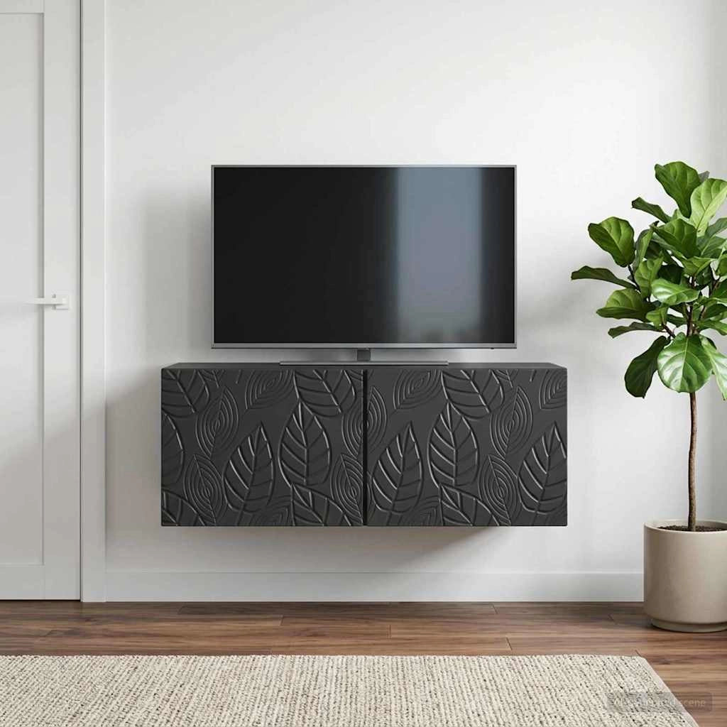 Mobile Porta TV da Muro 59,5 x 41 x 30 cm Nero 898846