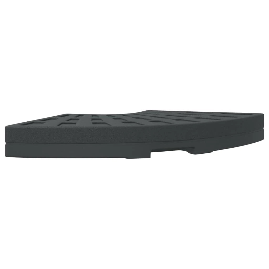 Base per ombrellone a baldacchino peso 46 x 46 x 7,5 cm stabilità eccezionale design strutturato in PE nero 02_0056659