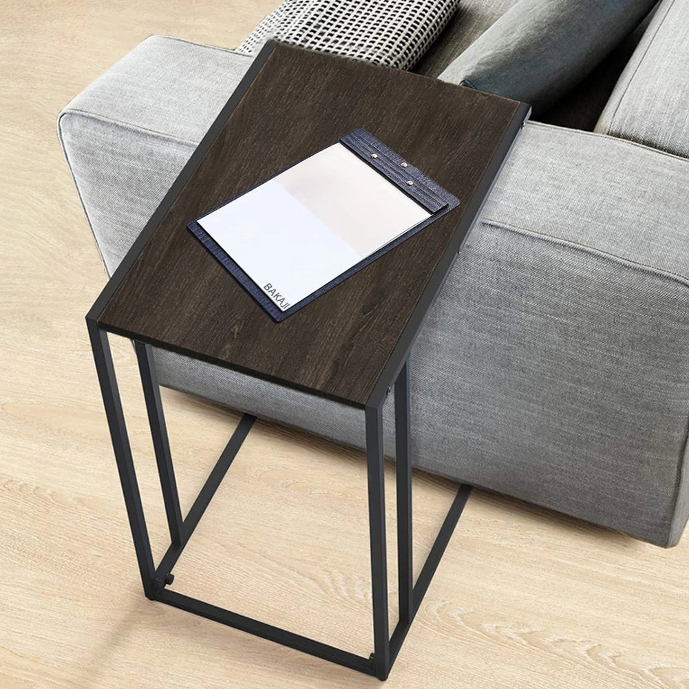 Tavolino Ausiliario da Divano e Letto per Pc Snack Caffè Laptop Legno e Metallo