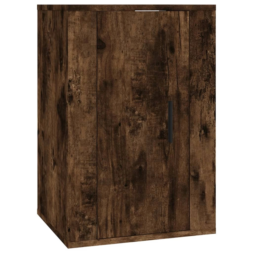Set di mobili da 2 pezzi comprensivo di armadio credenza mobile TV soggiorno/camera da letto salotto rovere affumicato legno marrone ingegnerizzato 02_0024441
