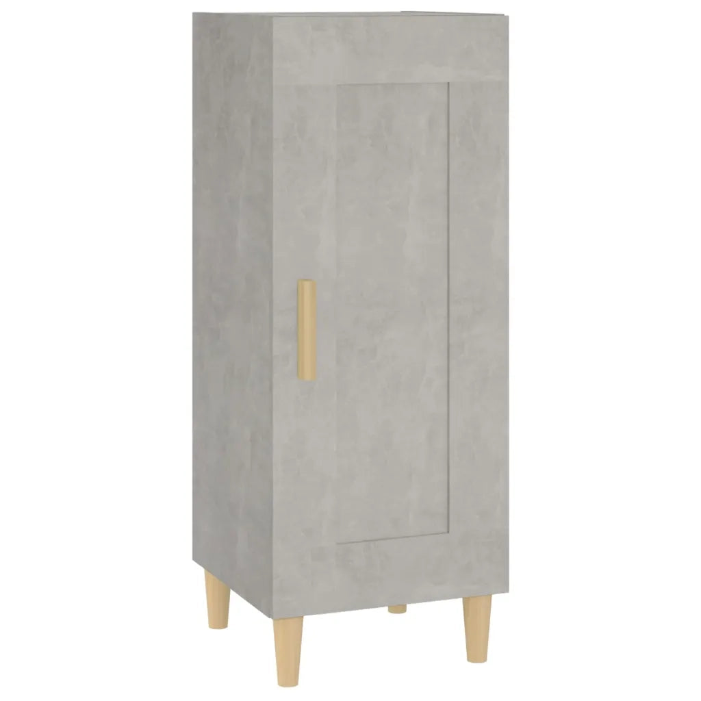 Credenza Grigio Cemento 34,5x34x90 cm in Legno Multistrato cod mxl 8892