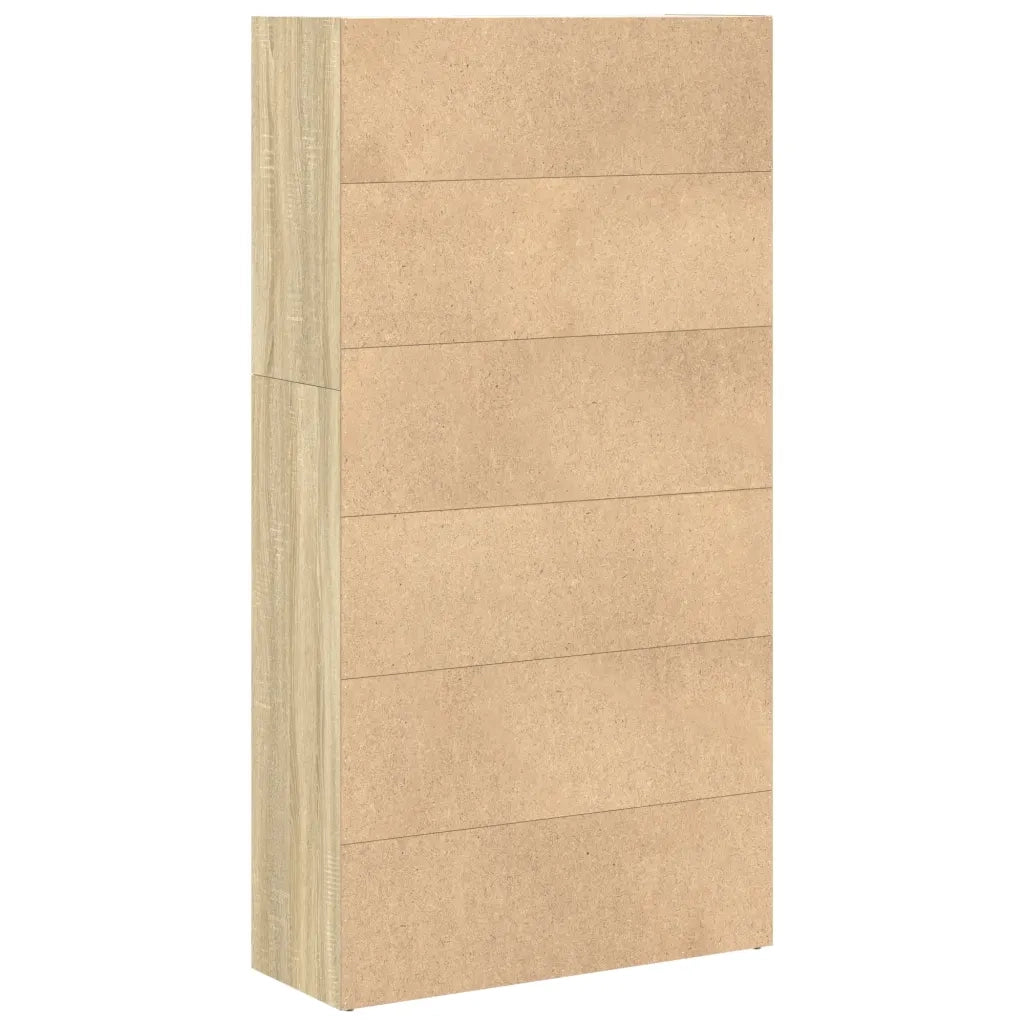 Libreria-Scaffale per Libri-Mobile di Stoccaggio Rovere Sonoma 80x30x152 cm in Legno Multistrato