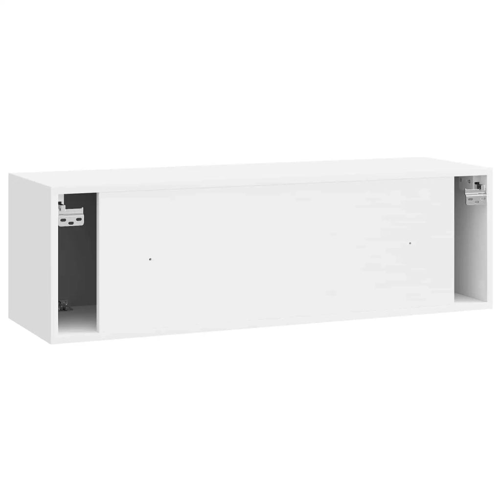 Mobile Porta TV da Muro 98 x 31 x 30 cm Bianco Lucido 899239
