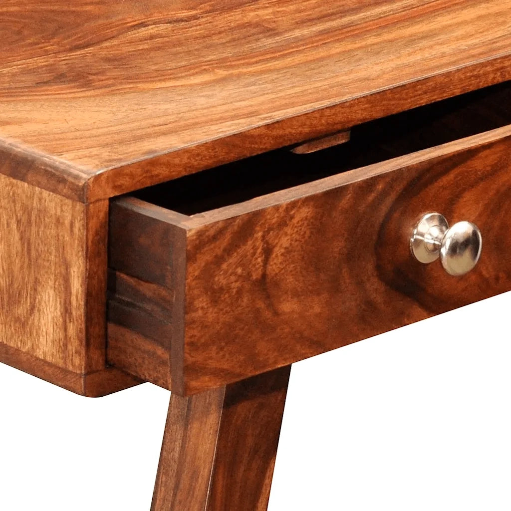 Tavolo Consolle con 3 Cassetti 76 cm Legno Massello di Acacia 242463