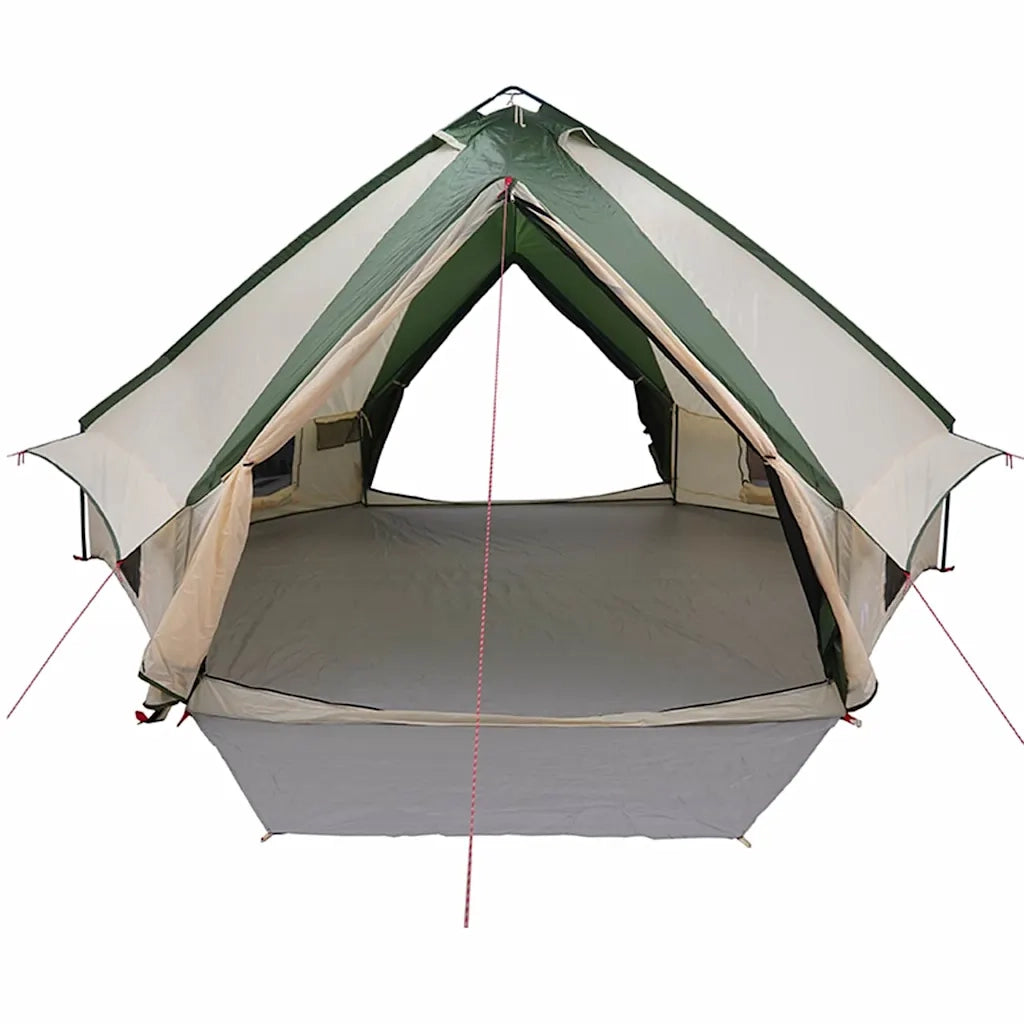 Tenda Teepee per 10 persone Verde e Bianco 567 x 470 x 242 cm 42004065