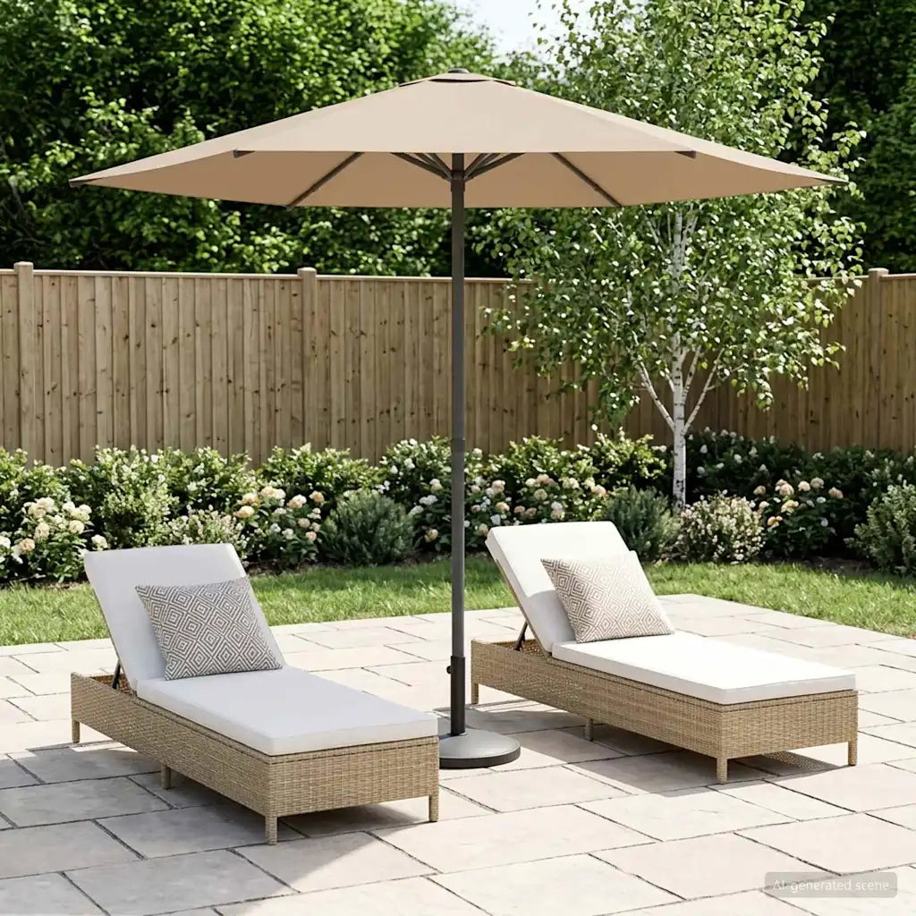 Ombrellone da giardino-Parasole da Giardino con Base 230 x 230 cm Poliestere 601261