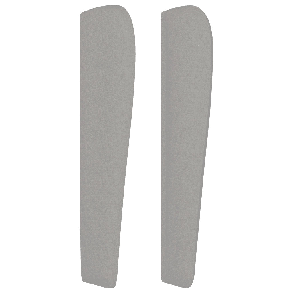 Giroletto a Molle con Materasso Grigio Chiaro 200x200cm Tessuto 3127829