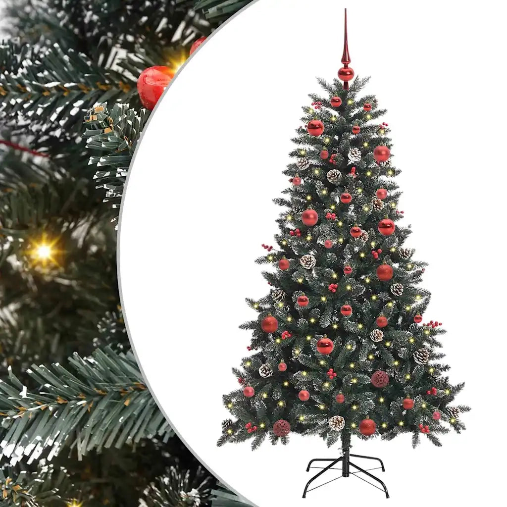 Albero di Natale artificiale con 150 LED Verde 150 cm