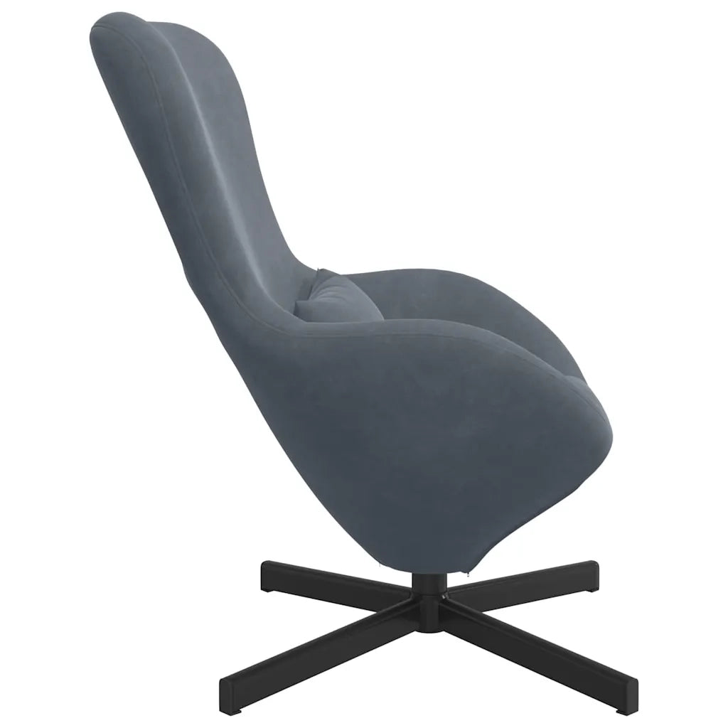Divano Sedia-Poltrona uovo Grigio scuro 63 x 73 x 90 cm Velluto
