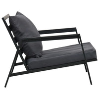 Set Divani da Giardino 5 pz con Cuscini Alluminio Grigio Scuro cod mxl 35778