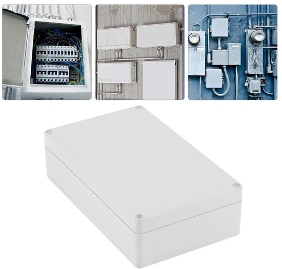 Scatola di Connessione IP65 - 200x120x56mm - Progetto Fai da Te - Impianto Elettrico - Box di Collegamento