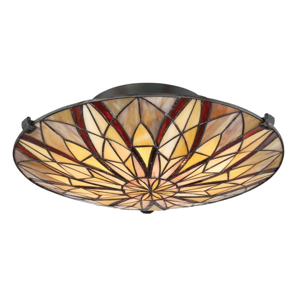 Lampada a sospensione Quoizel Vanguard nero antico 4xE14