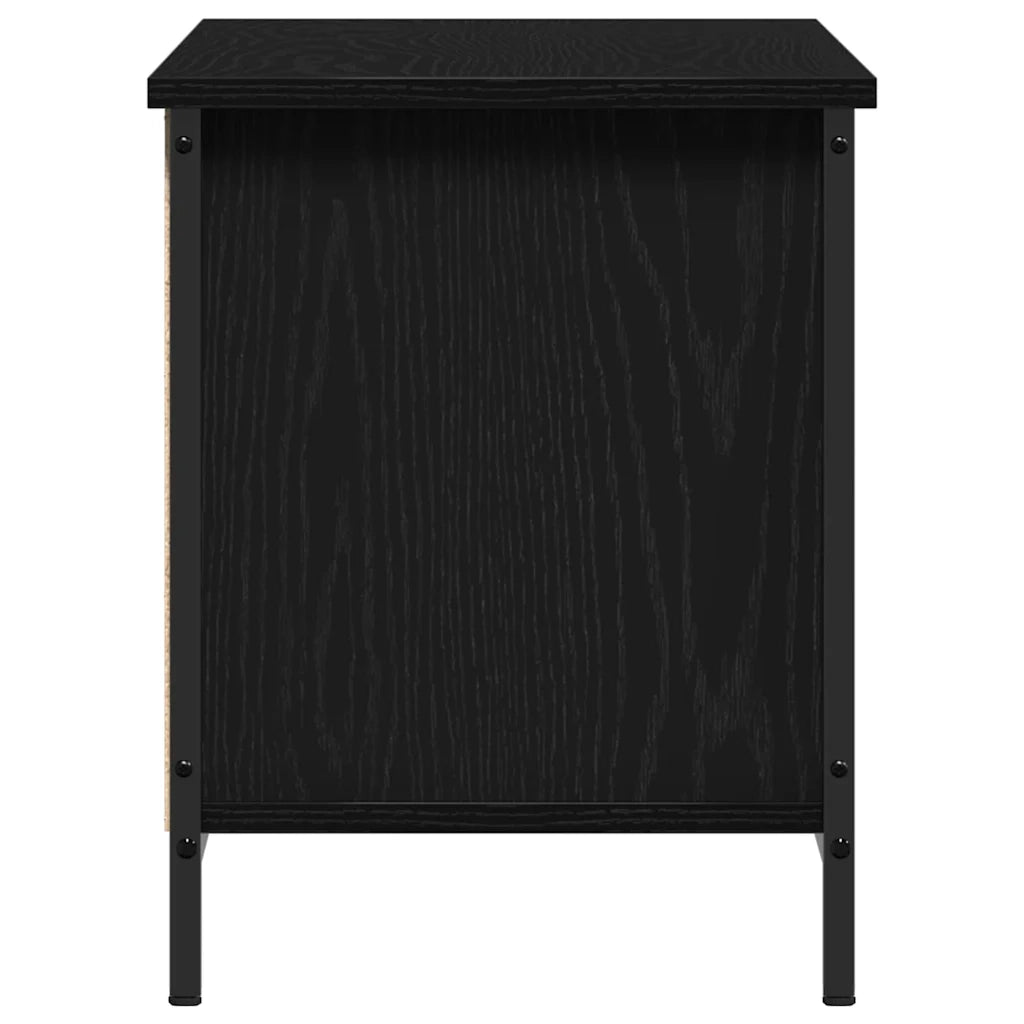 Mobile TV Rovere Nero 102 x 35 x 45 cm Legno multistrato 873885