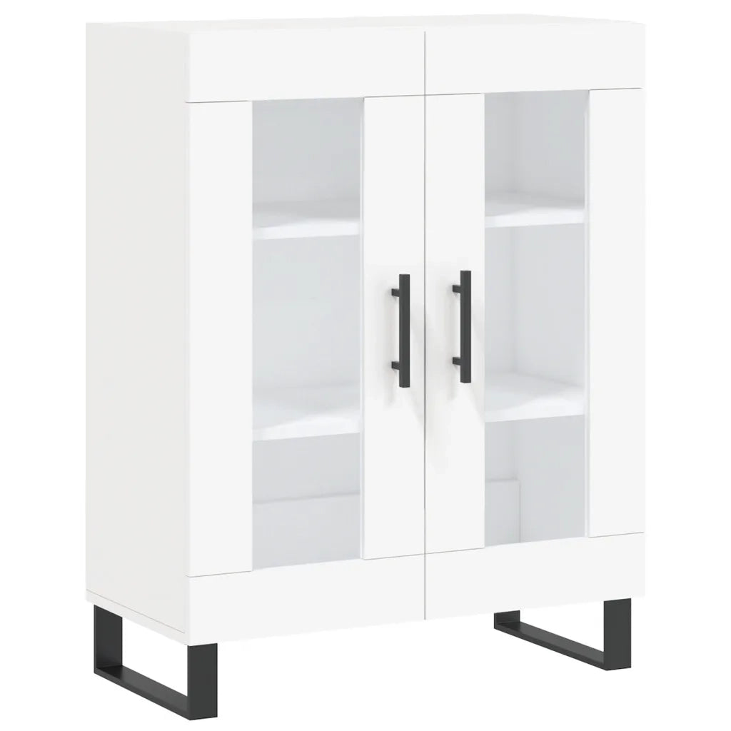 Credenza | Madia | Buffet da pranzo | Armadio da pranzo Bianca 69,5x34x180 cm in Legno Multistrato