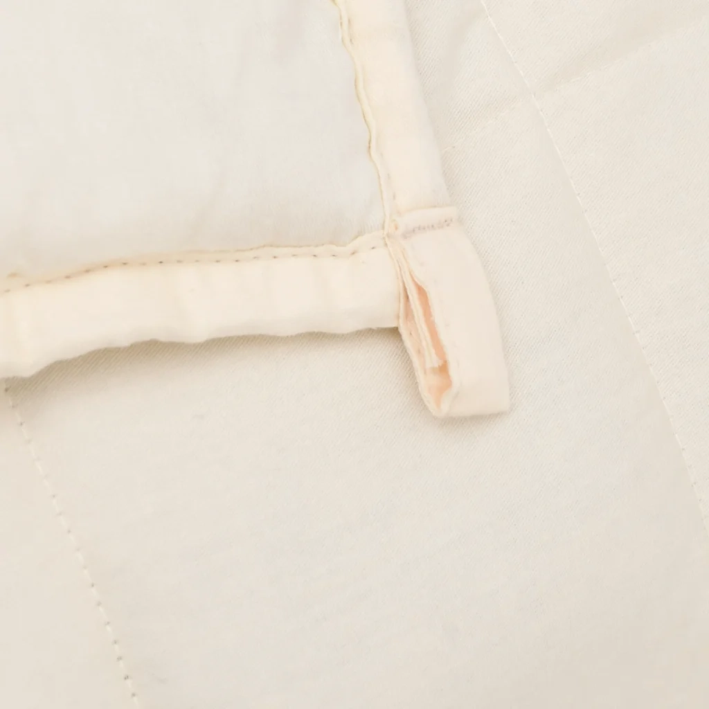 Coperta Ponderata Crema Chiaro 155x220 cm 11 kg Tessuto cod mxl 76961