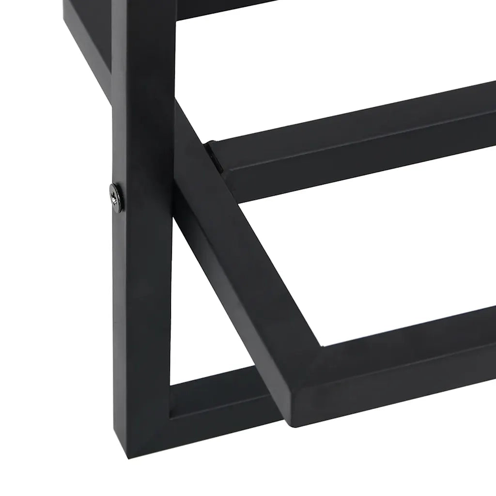 Portasciugamani Nero 95x25x22 cm in Ferro CFW3417139
