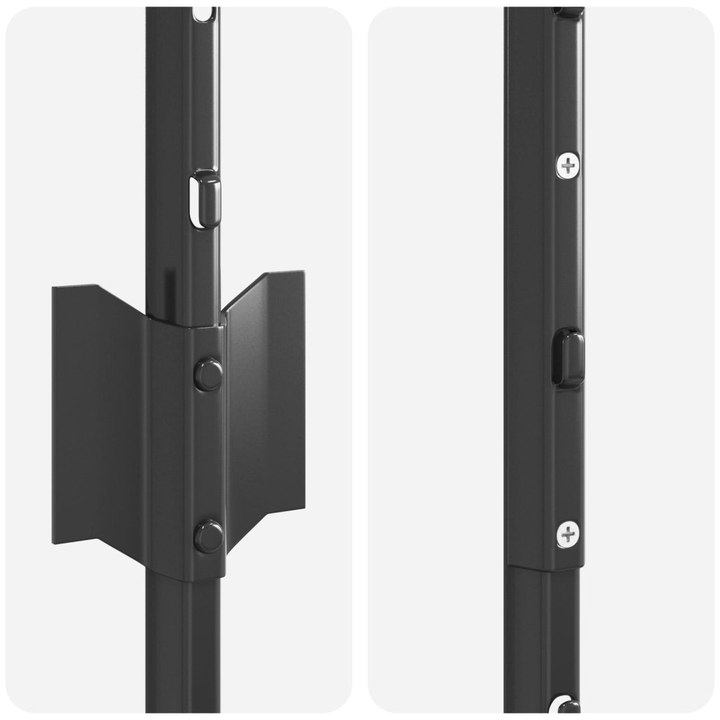 Pali di recinzione 44 pcs a U Canale Grigio 140 cm Acciaio