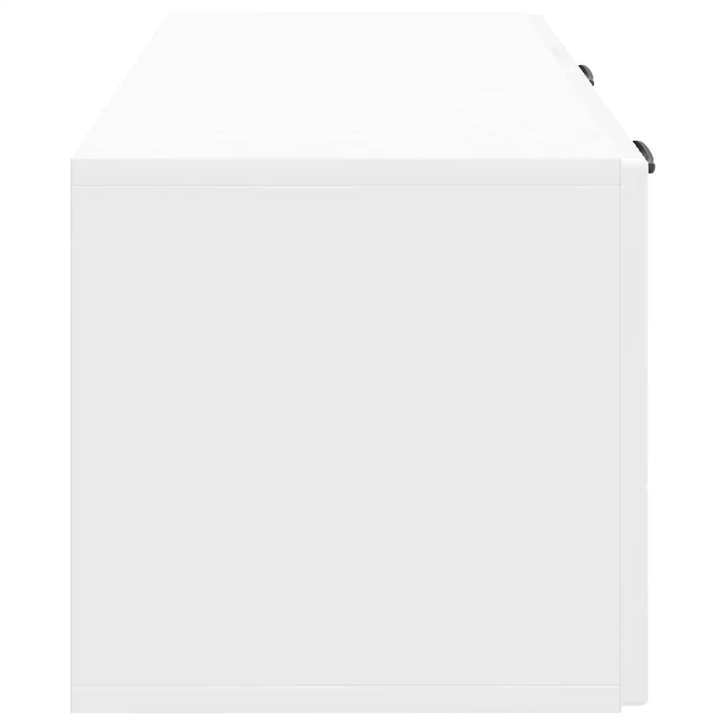 Mobile Porta TV da Muro Bianco Lucido 78,5 x 31 x 30 cm