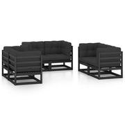 Set di mobili da giardino mobili da esterno 6 pezzi con cuscini legno di pino massiccio 02_0016693