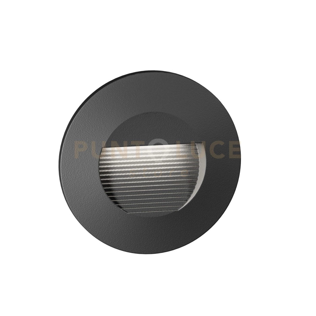 GES2111C- SEGNAPASSI LED 3000K 94LM 3W IP65 ALLUMINIO GRIGIO ANTRACITE E VETRO INCASSO