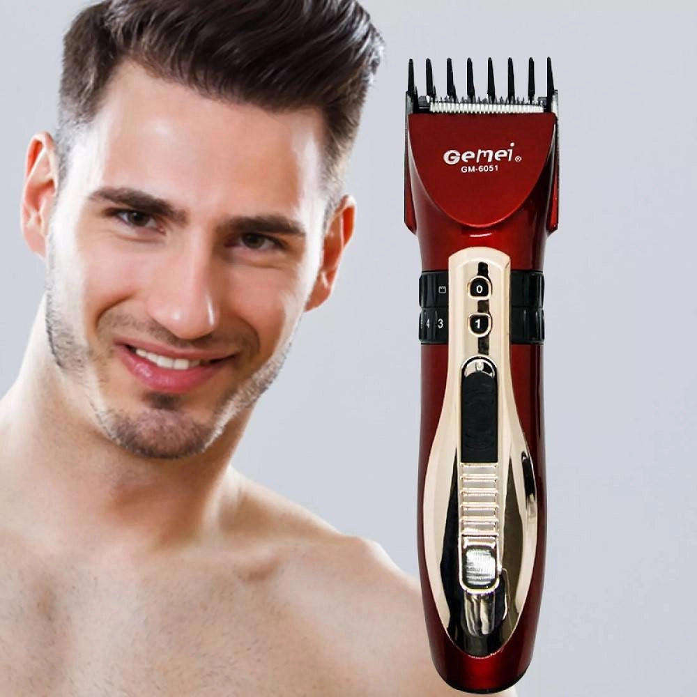 Trade Shop - Regolabarba Taglia Capelli Trimmer Professionale A Batteria Ricaricabile Gm-6051 -