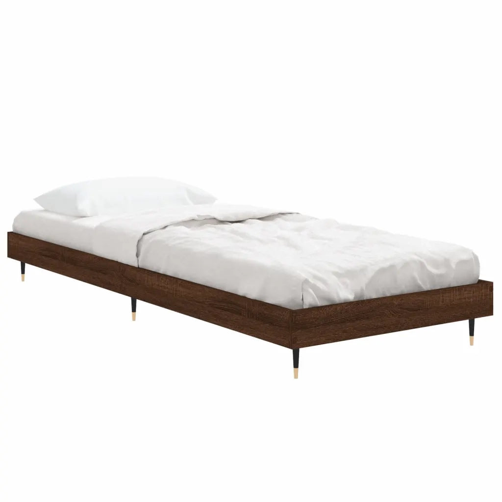 Giroletto senza Materasso Rovere Marrone 75x190cm in Truciolato 832212