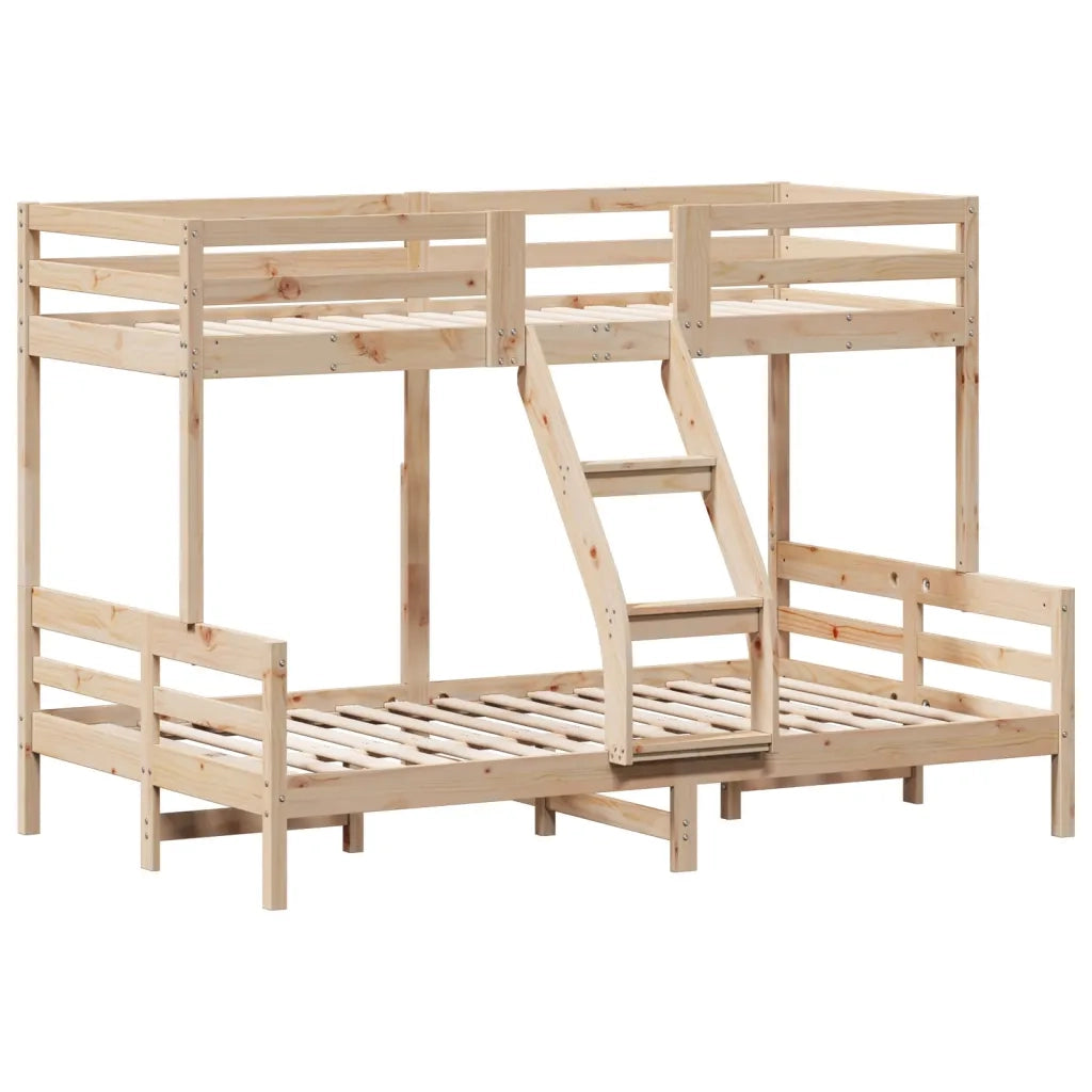Letto da camera | Letto a Castello 80x200/120x200 cm in Legno Massello di Pino