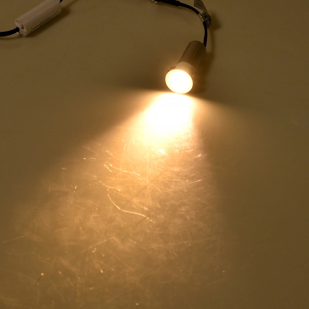 FARETTO LED DA INCASSO 3W LUCE CALDA 3000K° - ILLUMINAZIONE AD ALTA EFFICIENZA PER INTERNI IN ALLUMINIO BIANCO E ARGENTO