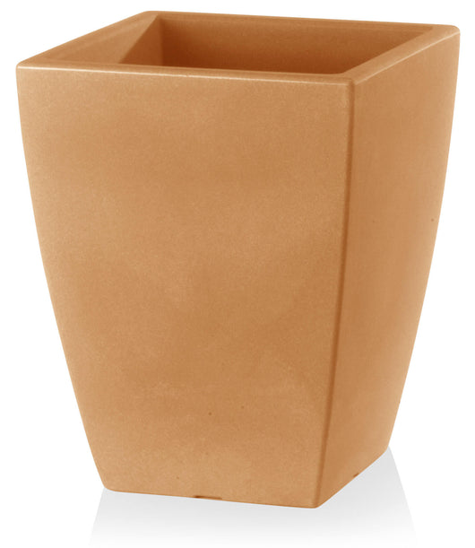 Vaso 40x40x50 cm in Polietilene Quadro Veneto 50 Anticato