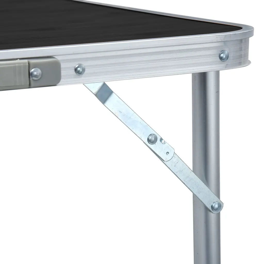 Tavolo da Campeggio Pieghevole in Alluminio Grigio 240x60 cm CFW9858378