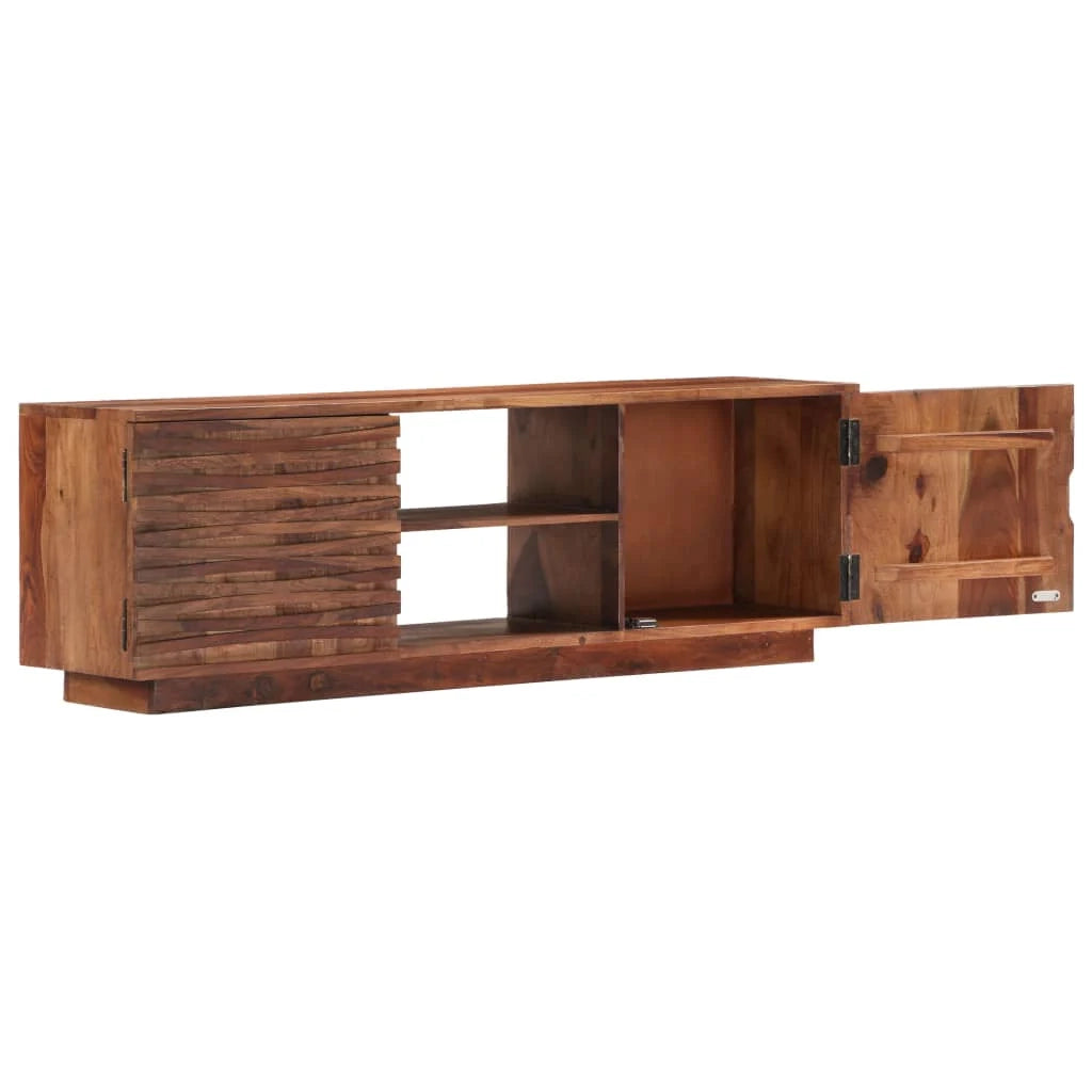 Mobile TV TV buffet dal design pratico 120 cm in legno massello di sheesham 2502060