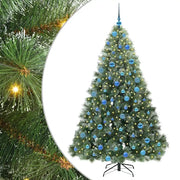 Albero di Natale | Decorazioni natalizie artificiale con 300 LED Verde 180 cm PE e PVC