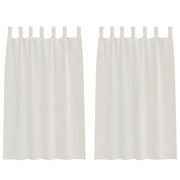 Tenda in Velo con tende 2 pz Crema 175 x 140 cm Poliestere