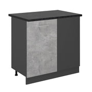 Mobile ad angolo cucina R-Line Calcestruzzo/Antracite 86 cm, PL Antracite Vicco