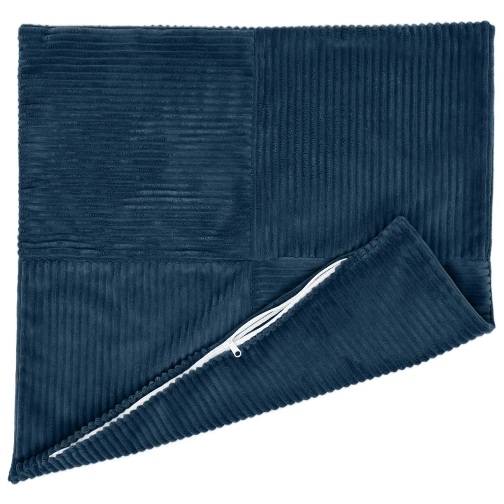 Federa 2 pcs ALMELO Blu navy 80 x 80 cm corduroy 915701