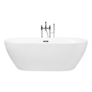 Vasca da Bagno Bianco Freestanding 150 cm in Acrilico Sanitario Moderna