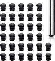 Stoppi meccanici a rullo per mobili - 32 pezzi - Rondi - Stopper mobili - Resistente all'umidità - Adatto per tubi da 19mm - Stoppi mobili resistivi all'umidità