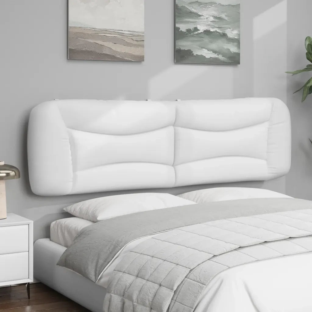 Cuscino Testiera Hvar Bianco 180 cm in Similpelle 374608