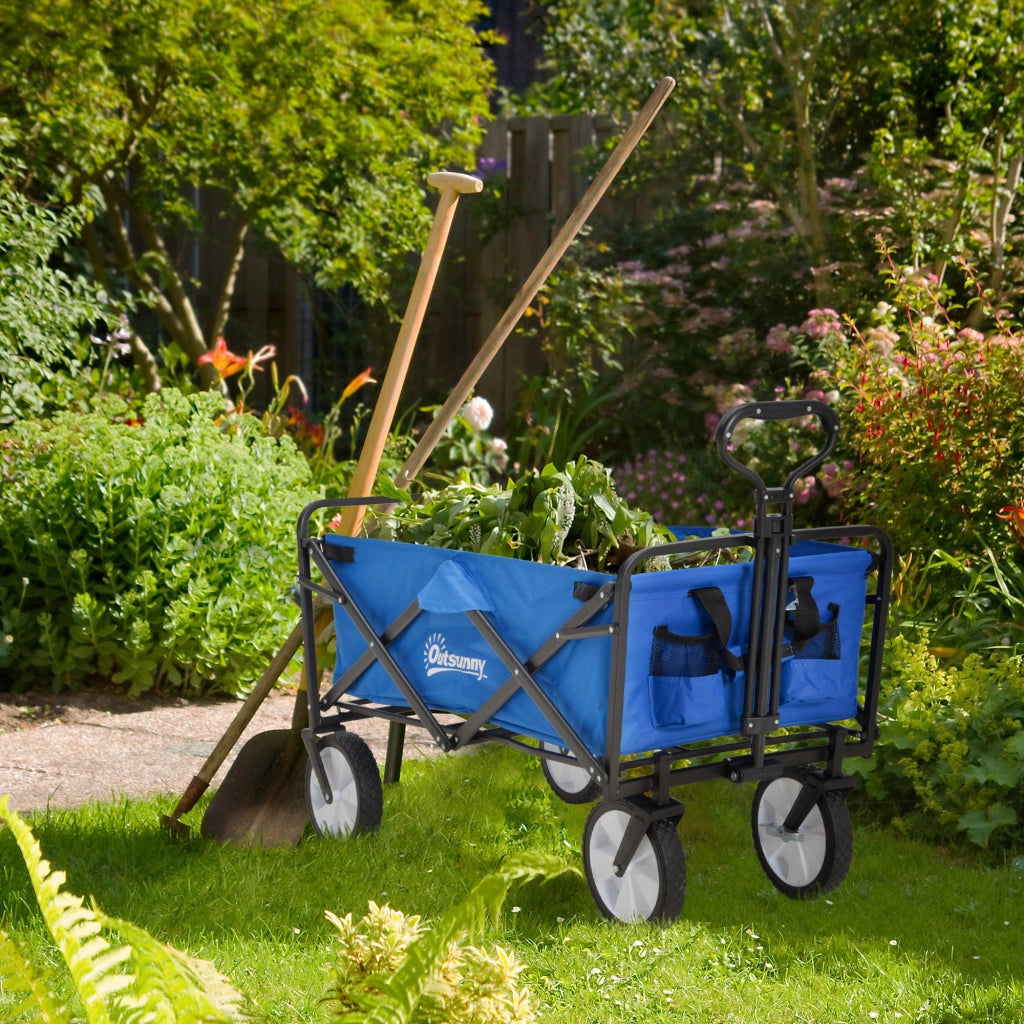 Carrello da giardino pieghevole ¨C zephmum ¨C 68 kg capacit¨¤ di carico