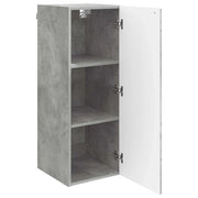 Armadietto a Muro | Mobiletto a muro Grigio Cemento 33 x 34,5 x 90 cm