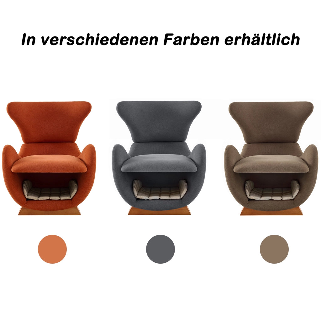 OKWISH Poltrona Lounge con Nicchia Integrata per Gatto e Cane di Piccola Taglia, Tessuto Resistente ai Graffi, Legno e Tessuto, Grigio