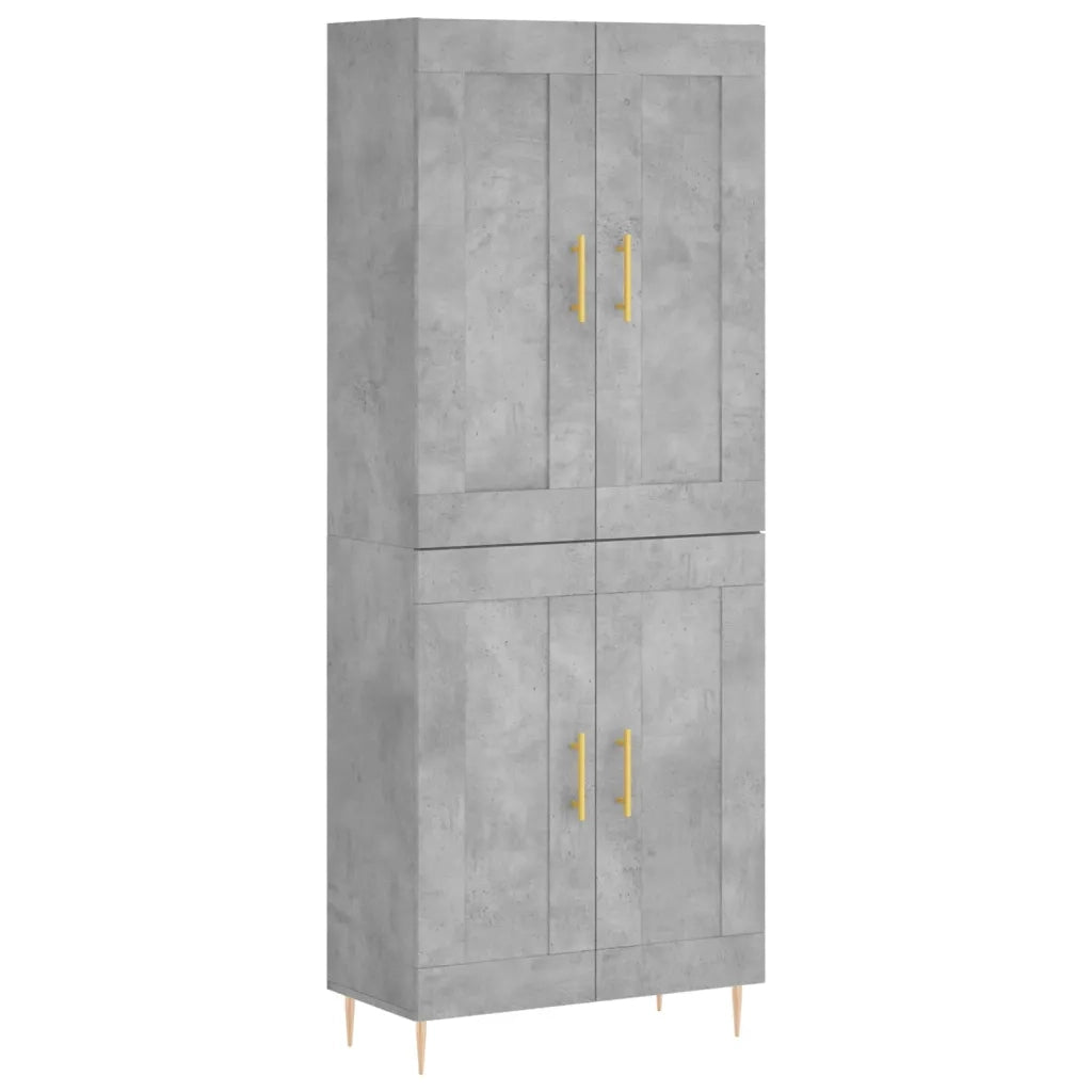 Credenza Grigio Cemento 69,5x34x180 cm in Legno Multistrato 3199677