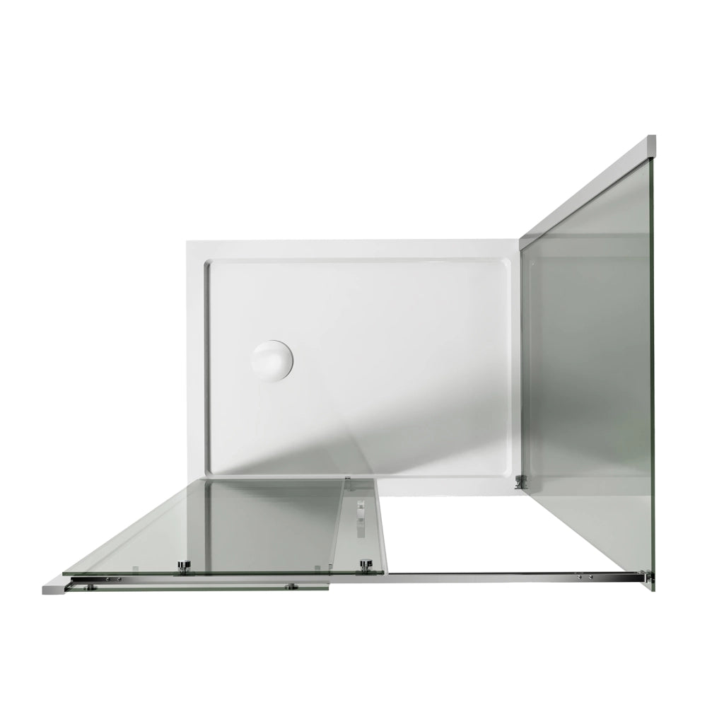 Box Doccia 75x100CM H200 Vetro Trasparente 8mm Versione Sinistra con EasyClean mod. Prime Duo 1 Anta