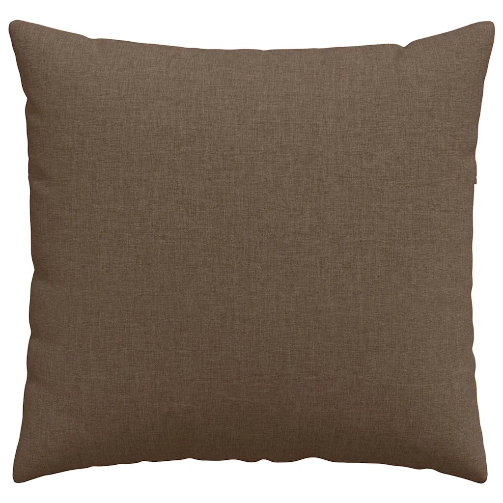 Cuscini da Divano 2 pcs Marrone 50 x 50 cm Tessuto