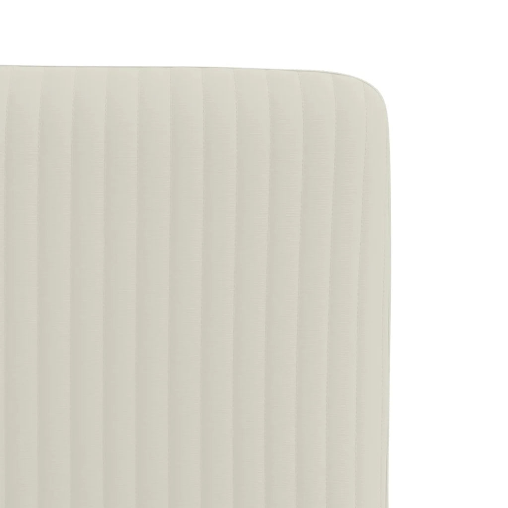Sedie da Pranzo 2 pz Crema in Velluto 4101195