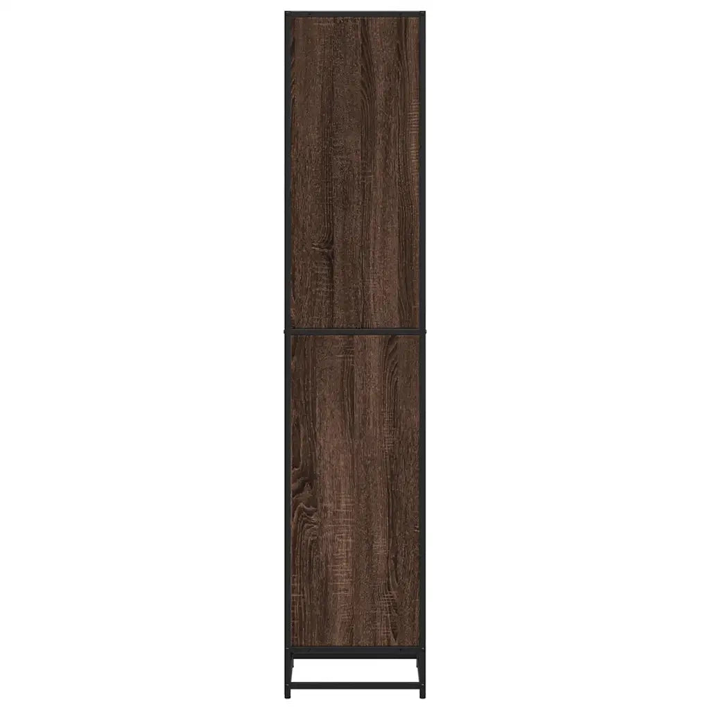 Libreria-Scaffale per Libri-Mobile di Stoccaggio Rovere Marrone 40x35x170,5 cm in Legno Multistrato